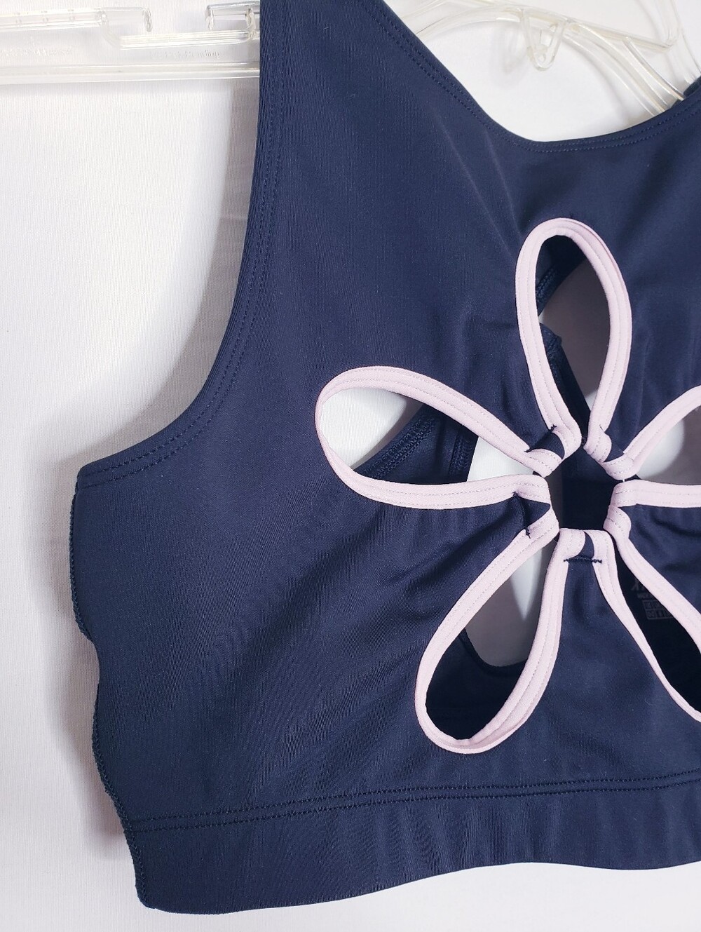 Savage X Fenty Black & Pink Flower Pop Cutout Tank Women's Size XS 0-2 - Picture 3 of 7